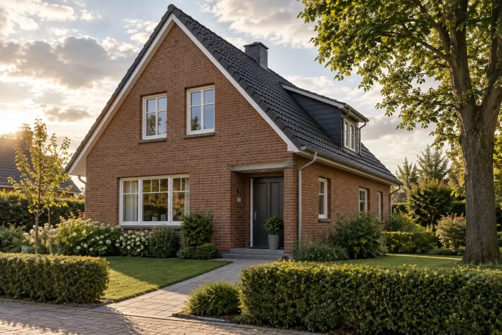 Einfamilienhaus mit Klinkerfassade – Immobilienvermittlung durch Trialog in Gütersloh