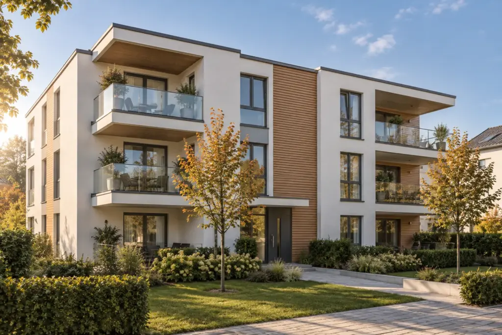 Modernes Mehrfamilienhaus – Hausverwaltung und WEG-Verwaltung durch die Trialog Hausverwaltung